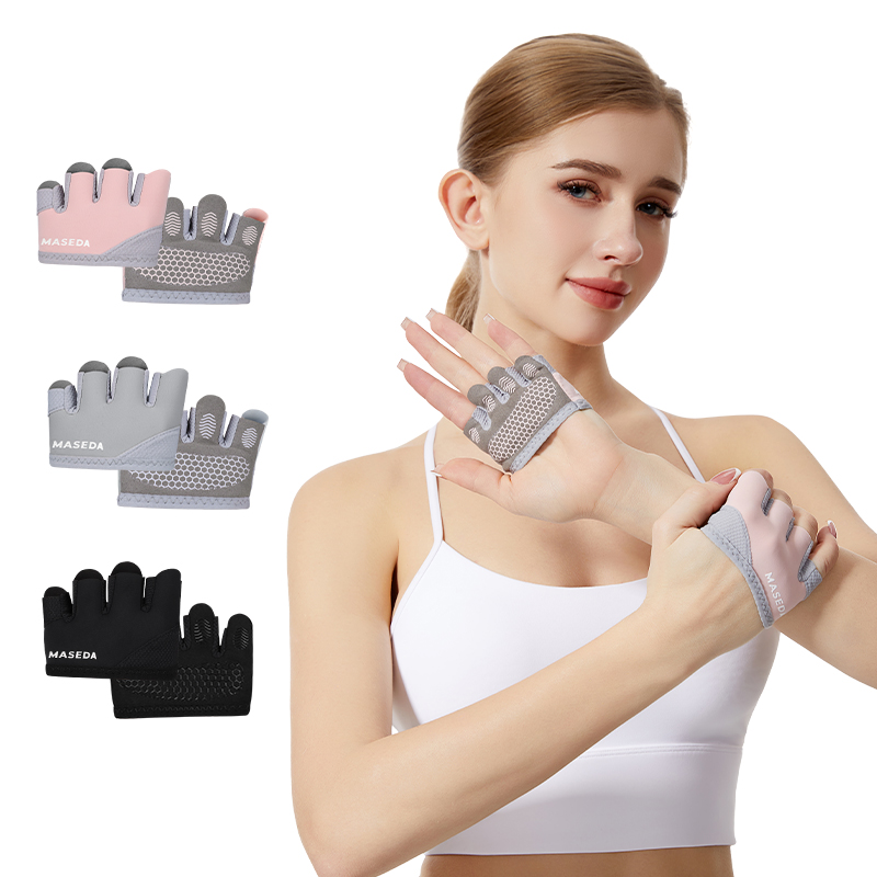 Fitness Yoga Pilates - Пара фитнес-перчаток без пальцев: спортивные перчатки
