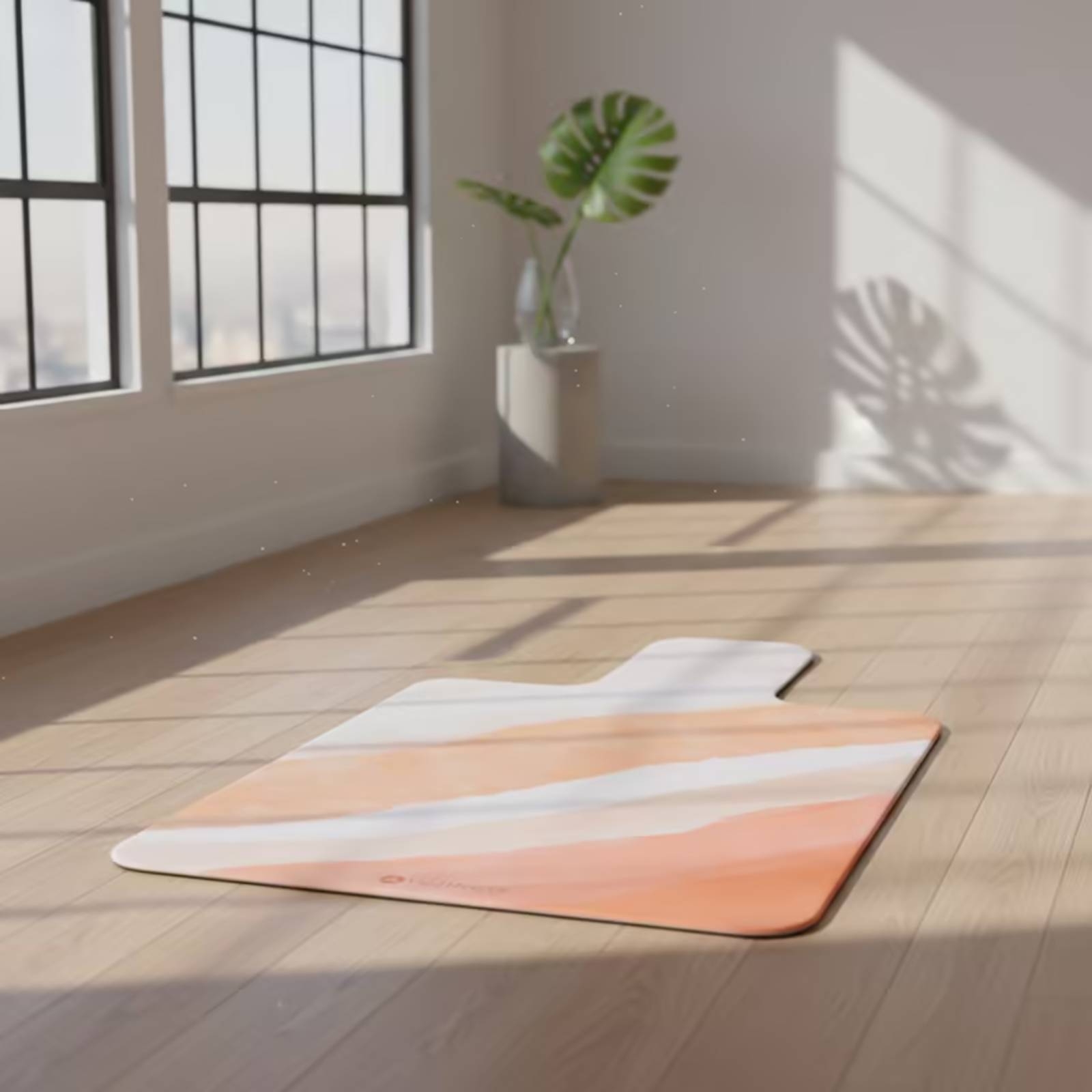 Pilates & Yoga Studio Alineacion - Коврик для фитнеса из замши, нескользящий,
