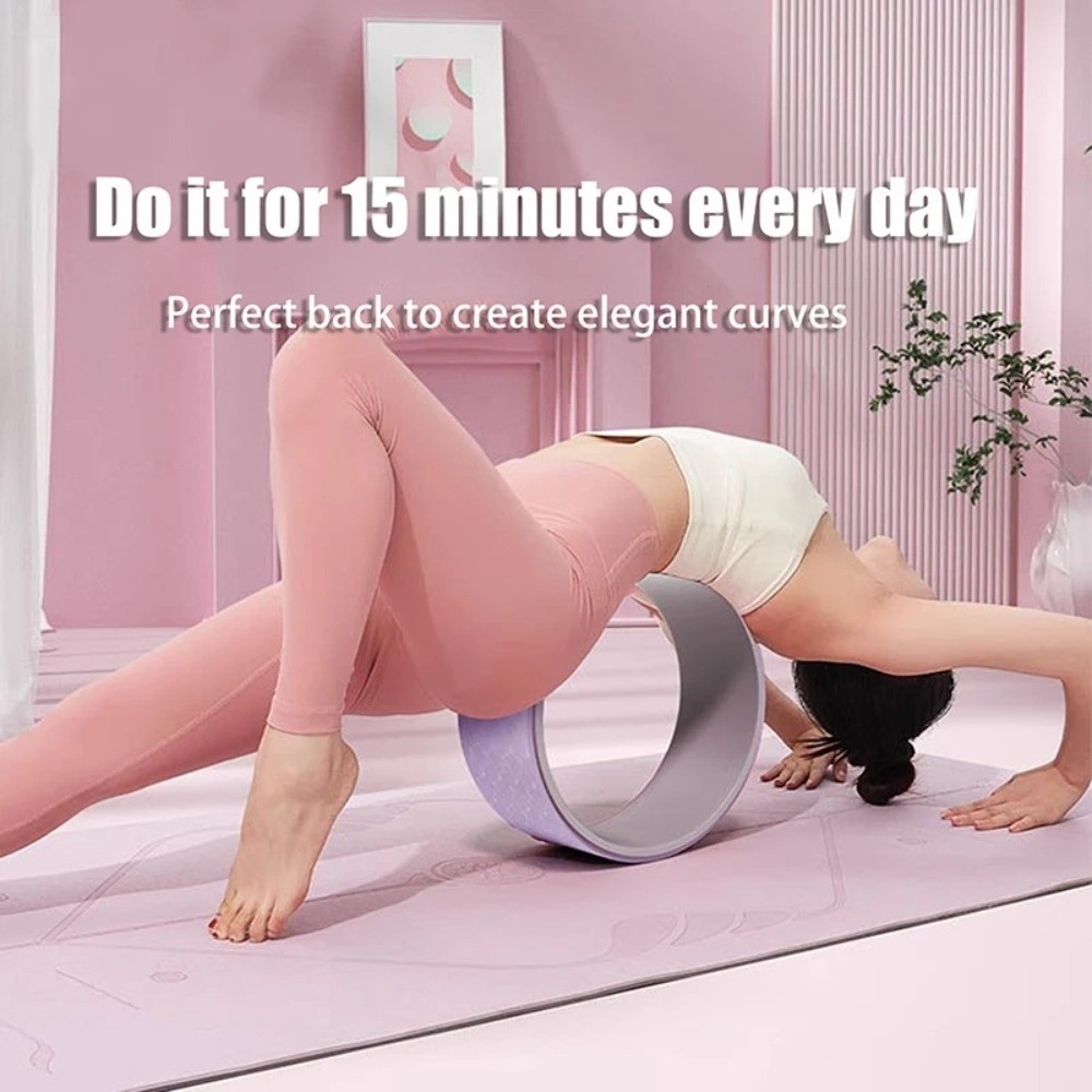 Pilates Yoga Wheel - Многофункциональный массажный ролик для йоги и