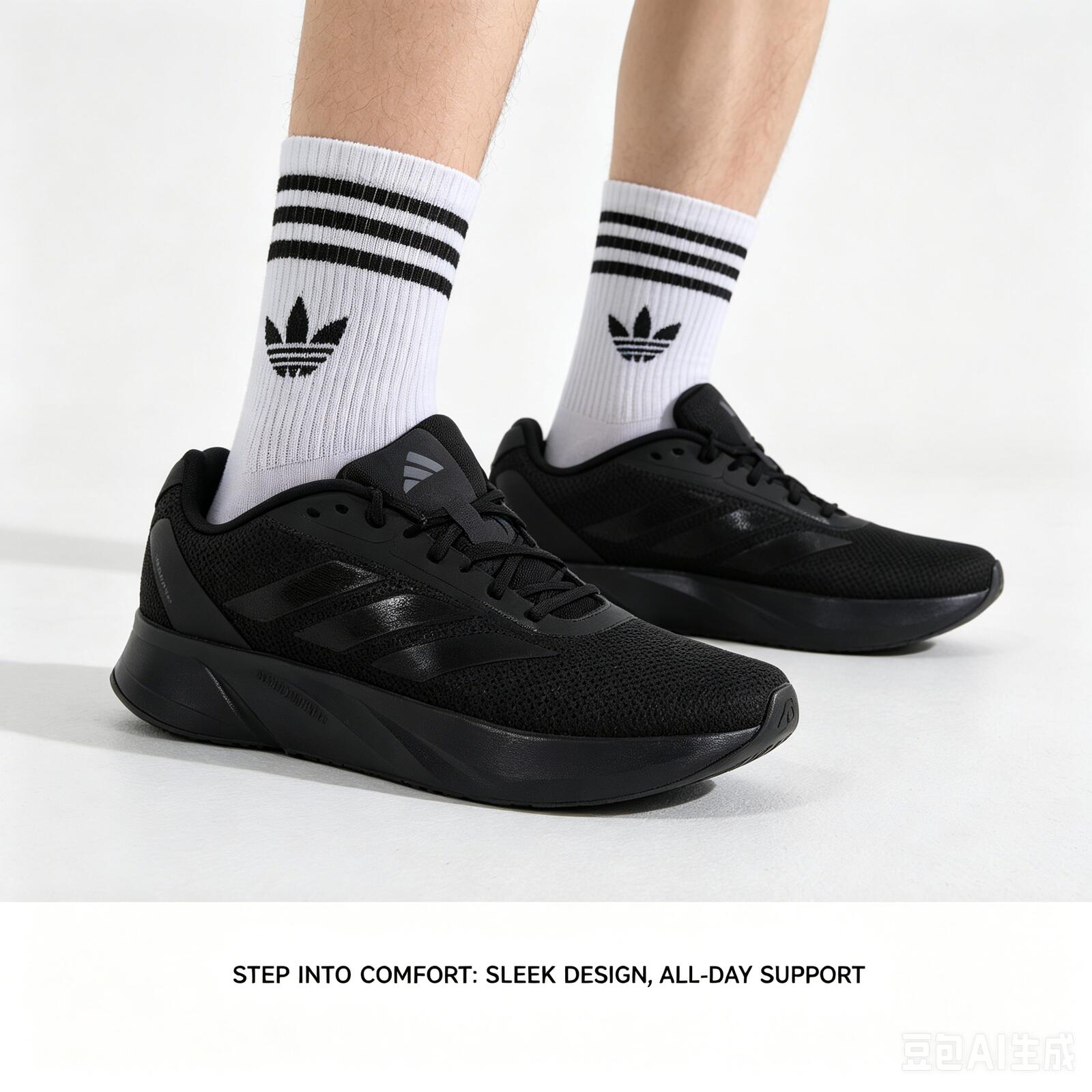 Adidas Shoes Duramo Sl - Кроссовки для бега adidas Black White