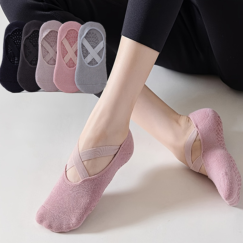 Женские 5 пар однотонных носко – обзор и цена Pilates Ankle Strap