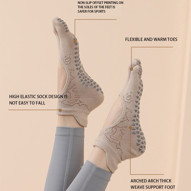 Женские противоскользящие носк – обзор и цена Pilates Yoga Grip Socks